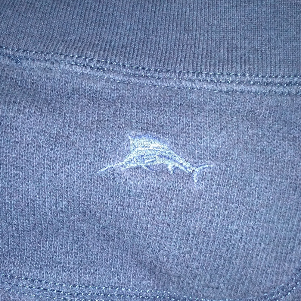 Retro Tommy Bahama Collared Knit Shirt, Blue, Size Large, 1/4 Zip, Long … - Picture 7 of 10
